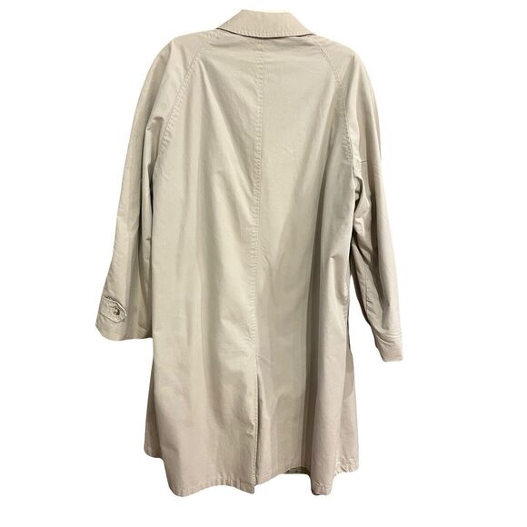 Vintage Trench Coat Men's Towncraft Plus Gentry Khaki Tan 1970s - Picture 3 of 16